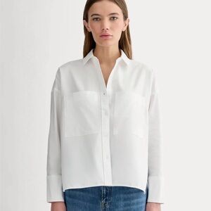 Everlane Boxy Oxford Button Down White Size S